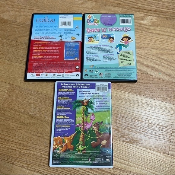 Caillou Land Before Time Dora the Explorer DVD Bundle Lot Kids Children - Picture 2 of 2